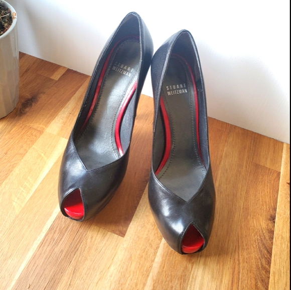 Stuart Weitzman Leather Heels - Picture 1 of 7